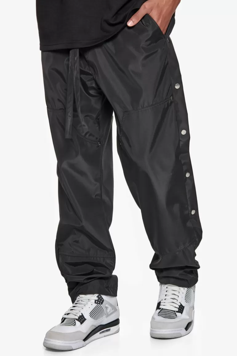 Fashion Dropsize Button Track Pants Black