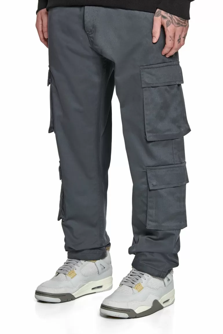 New Dropsize Double Cargo Pocket Workwear Pants Grey