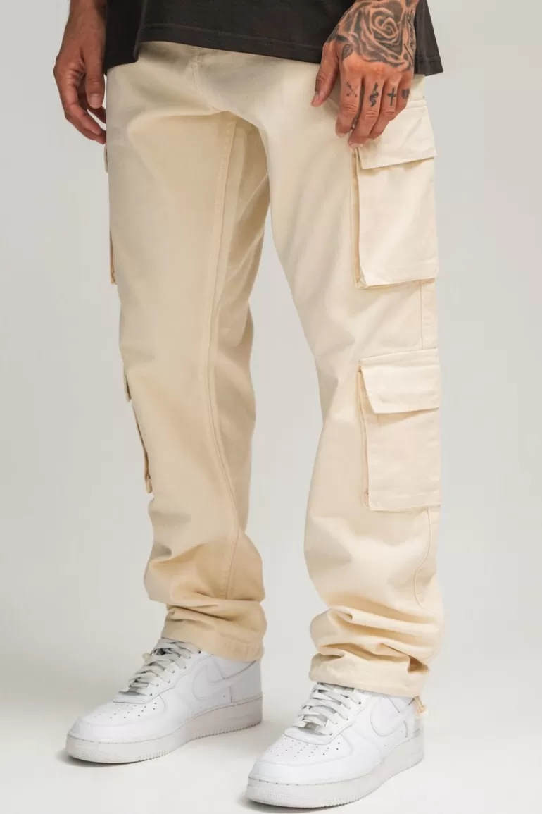 Flash Sale Dropsize Double Pocket Cargo Pant Beige