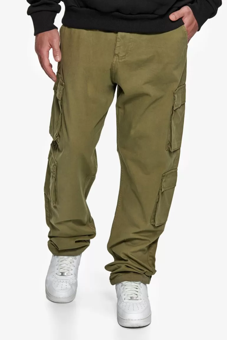 Best Dropsize Double Pocket Cargo Pant Olive