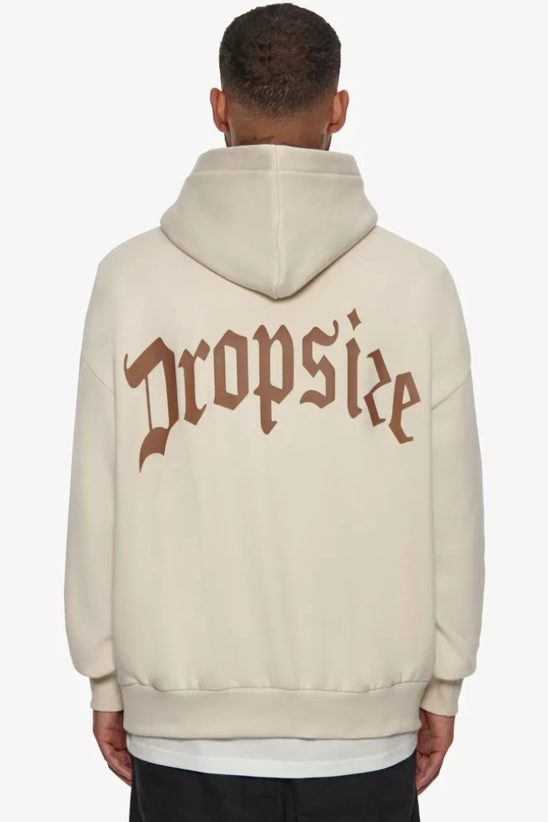 Cheap Dropsize Heavy Backlogo Hoodie Coconut Milk / Brown