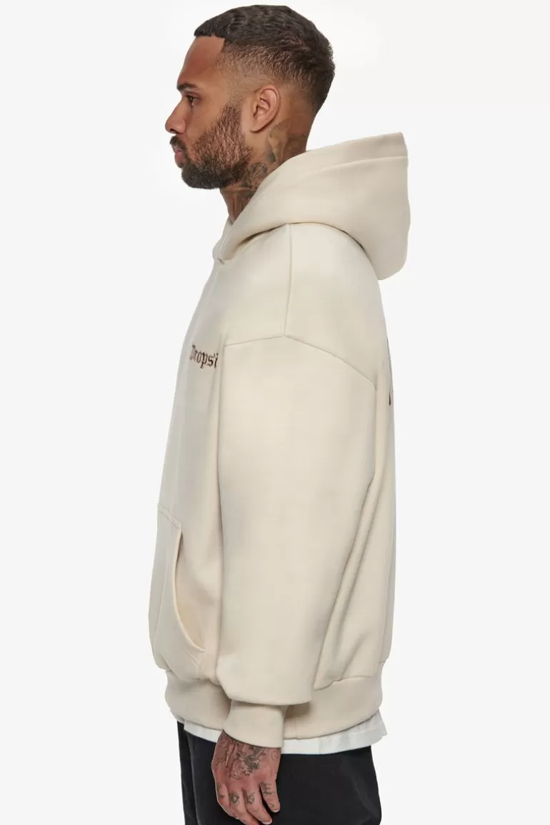 Cheap Dropsize Heavy Backlogo Hoodie Coconut Milk / Brown