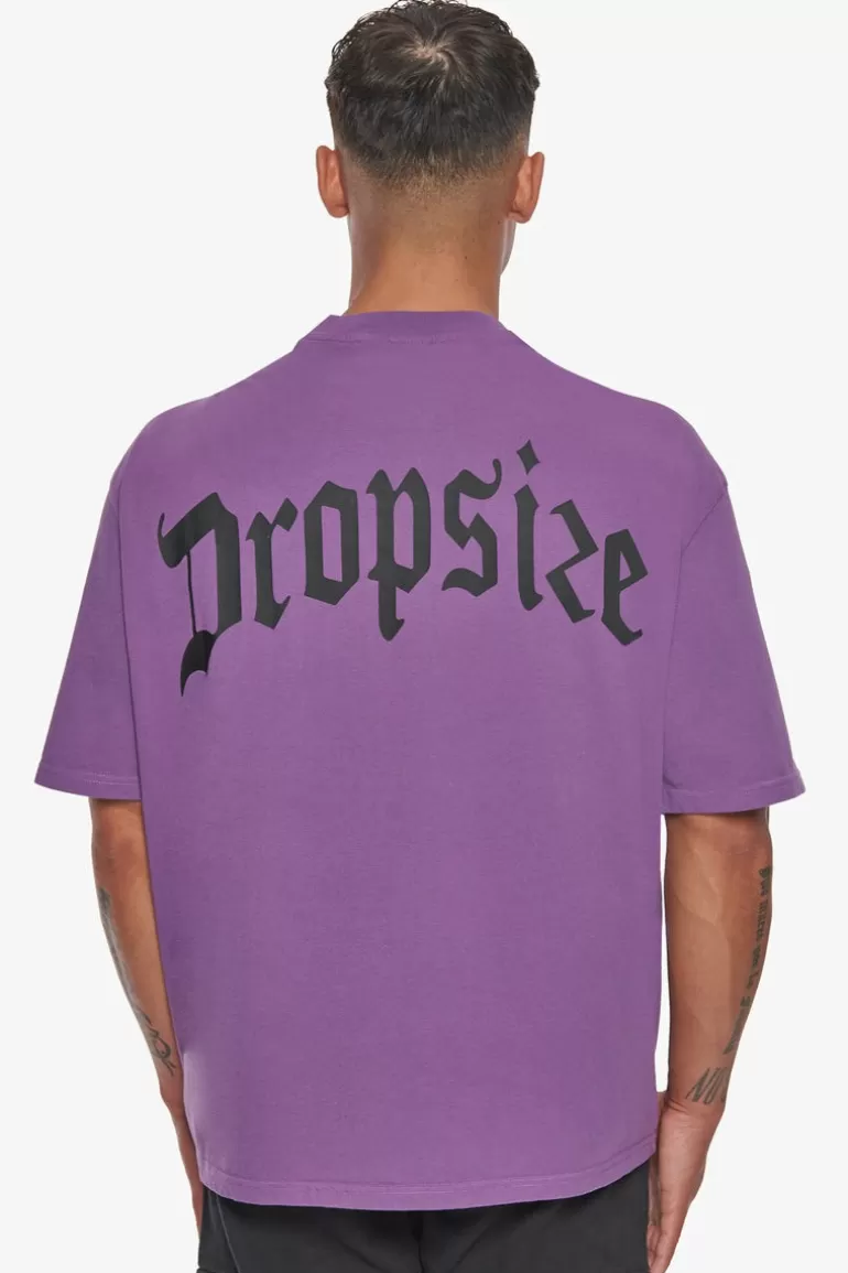 Flash Sale Dropsize Heavy Backlogo T-Shirt Washed Purple