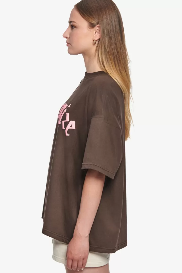 Flash Sale Dropsize Heavy Big Logo T-Shirt Chocolate Brown