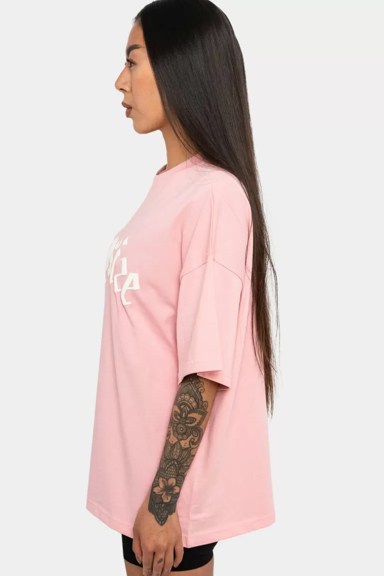 Store Dropsize Heavy Big Logo T-Shirt Pink