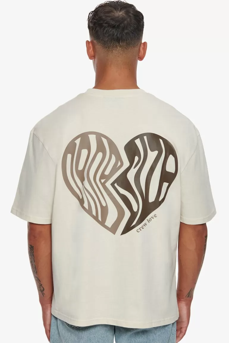 Flash Sale Dropsize Heavy Crew Heart T-Shirt Coconut Milk