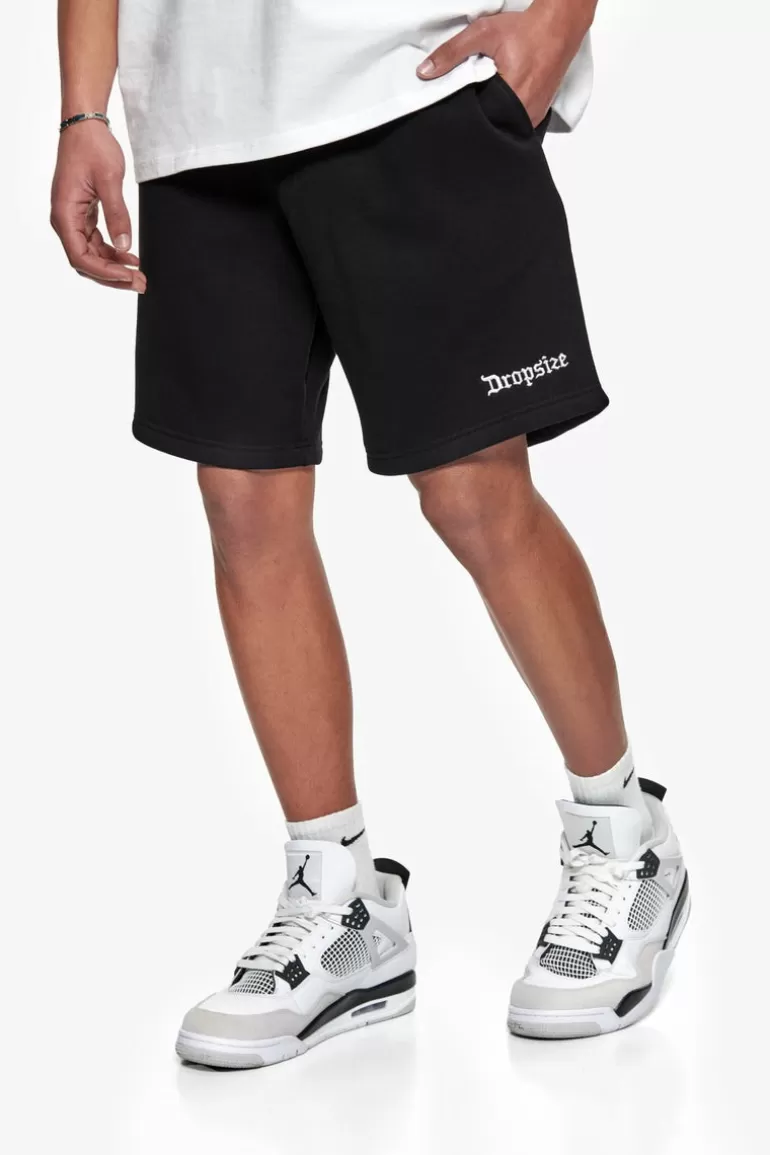 Best Dropsize Heavy Embo Sweatshorts Black