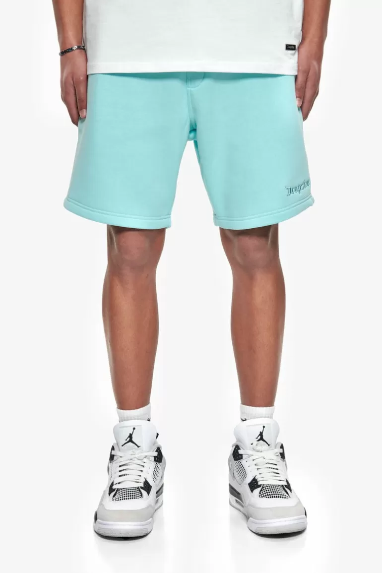 Outlet Dropsize Heavy Embo Sweatshorts Turquoise