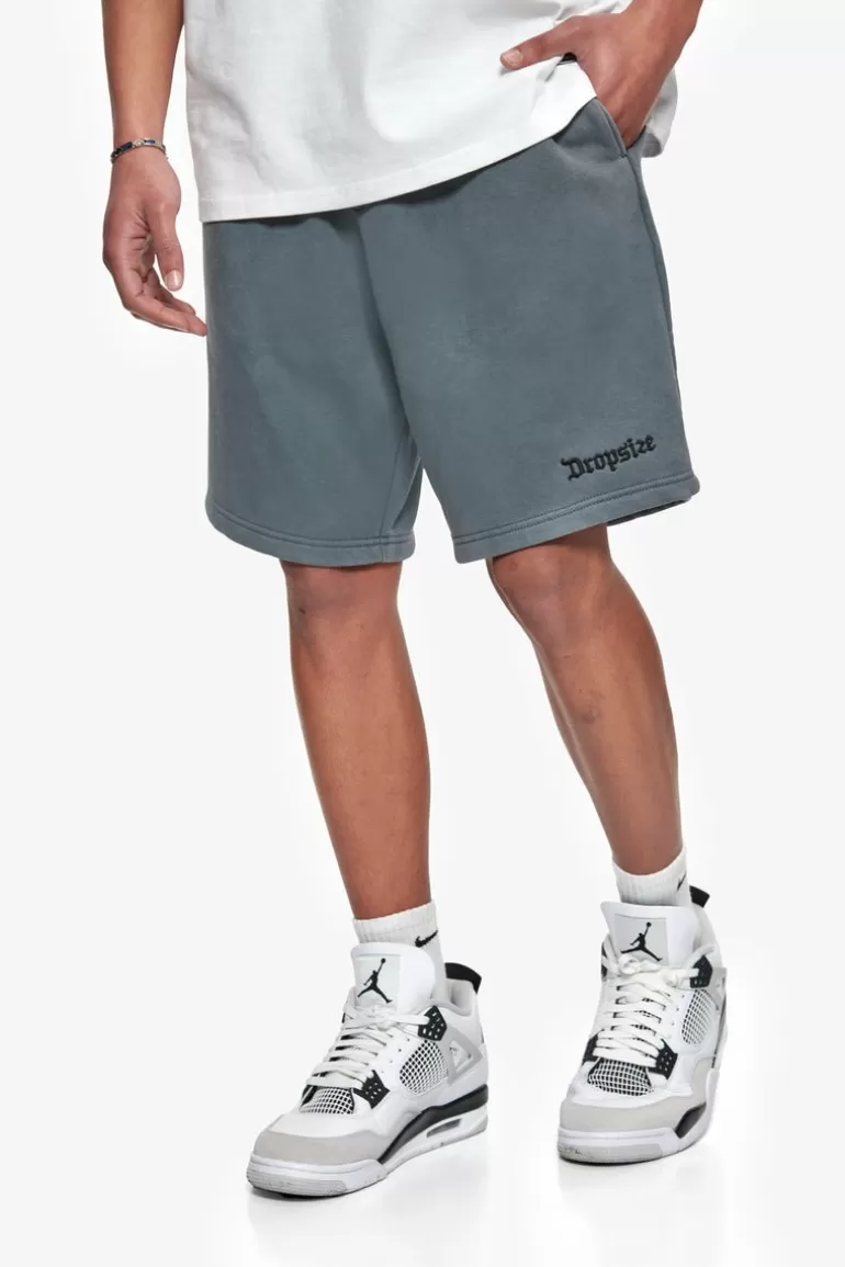 Cheap Dropsize Heavy Embo Sweatshorts Washed Grey