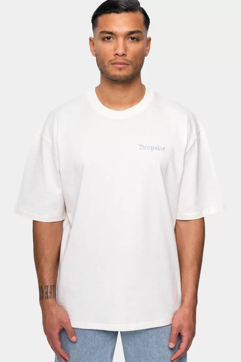 Store Dropsize Heavy Embo T-Shirt Coconut Cream