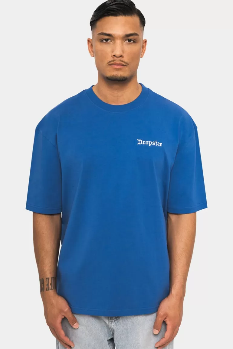 Cheap Dropsize Heavy Embo T-Shirt Tint Blue