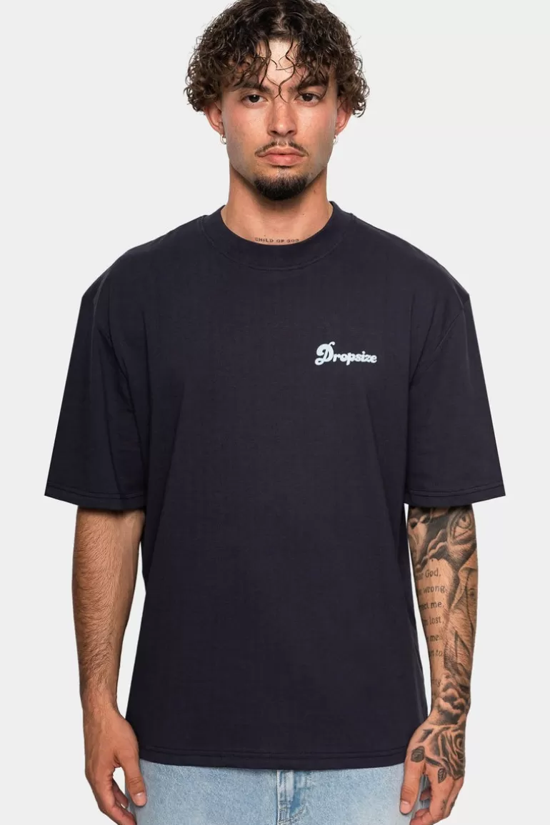 Best Sale Dropsize Heavy Grow Rich T-Shirt Navy