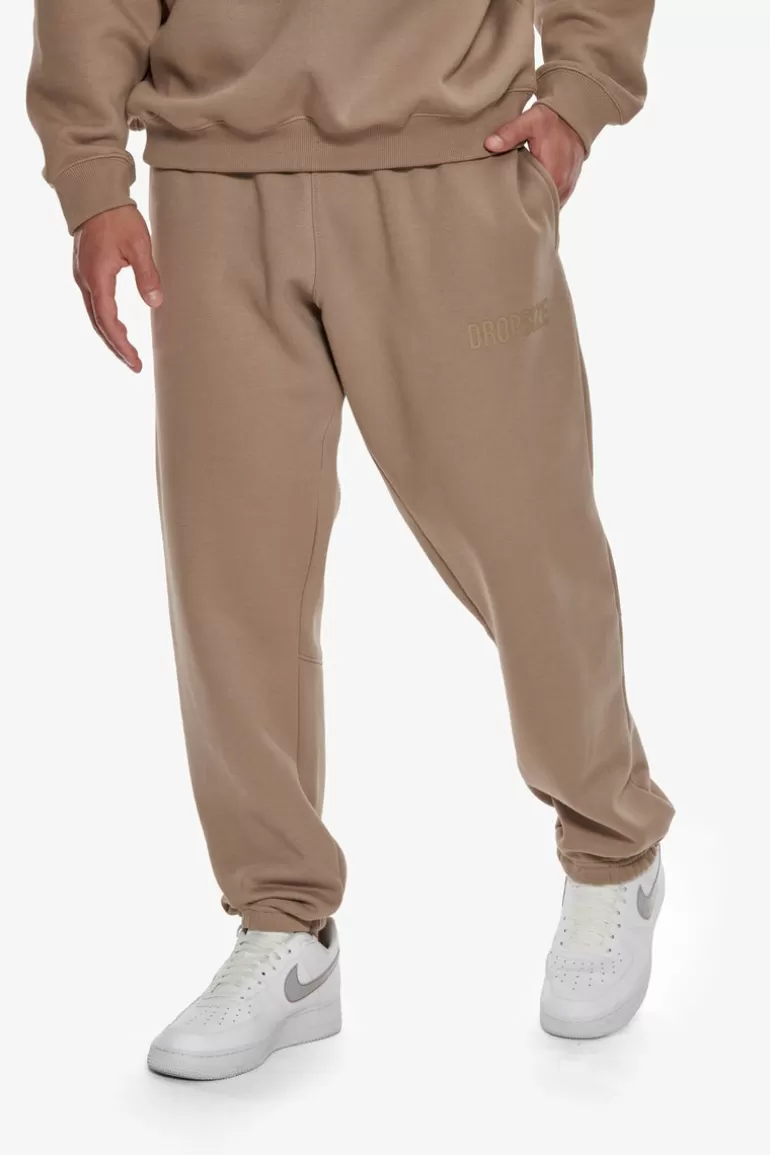 Outlet Dropsize Heavy Hd Print Jogger Silver Mink