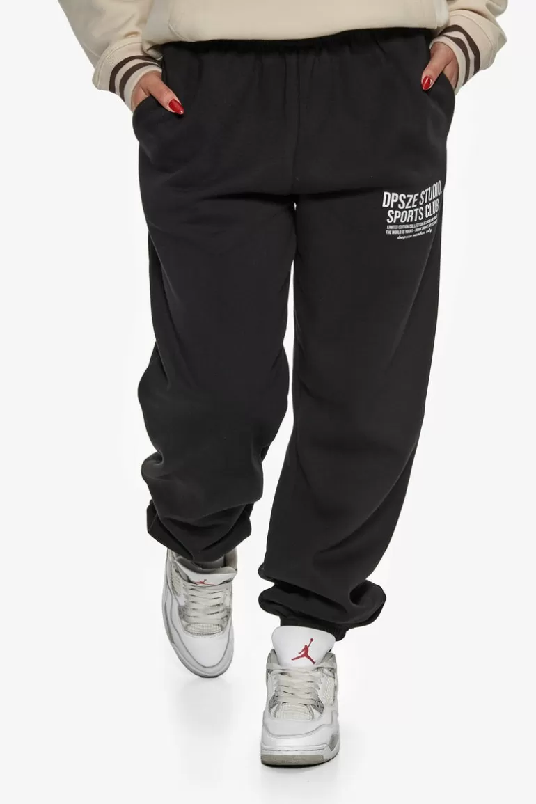 Best Sale Dropsize Heavy Ladies Sportsclub Jogger Black