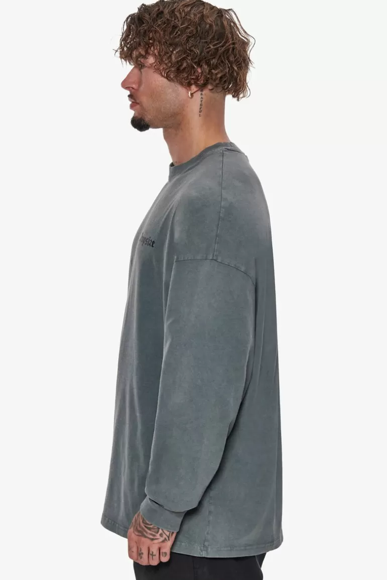 Best Sale Dropsize Heavy Longsleeve Washed Grey