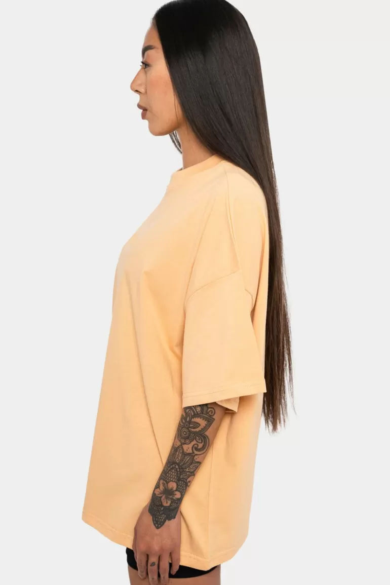 Flash Sale Dropsize Heavy Middle Hd Print T-Shirt Washed Peach