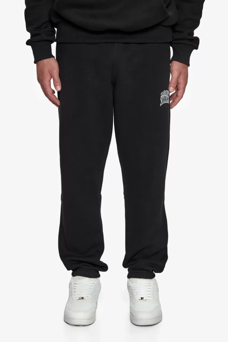 Flash Sale Dropsize Heavy Mirrored Logo Jogger Black