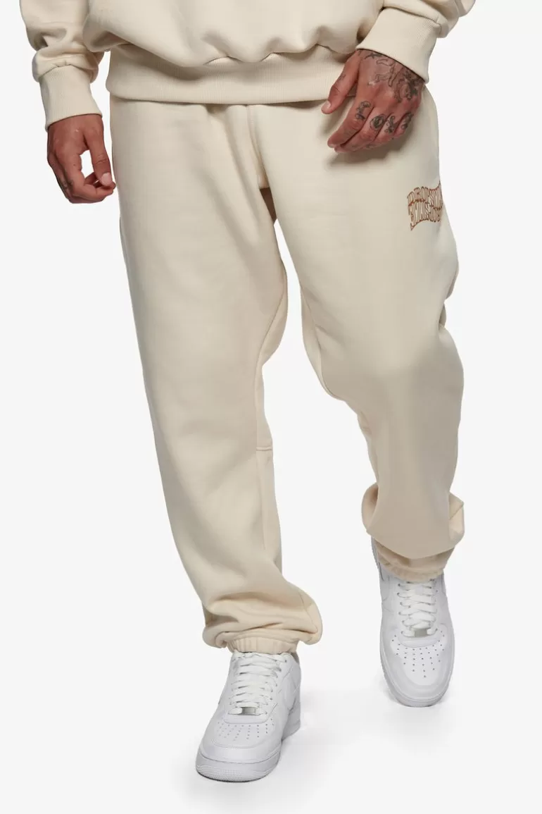 Cheap Dropsize Heavy Mirrored Logo Jogger Coconut Milk