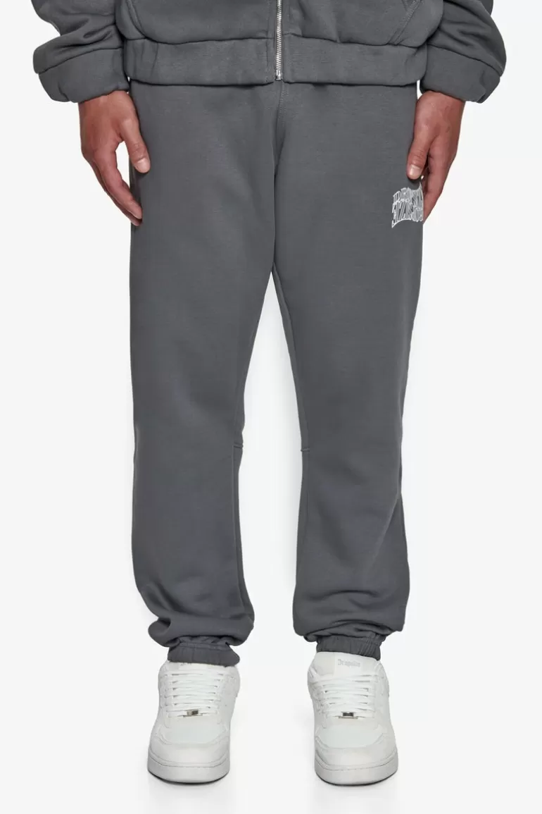 Cheap Dropsize Heavy Mirrored Logo Jogger Grey