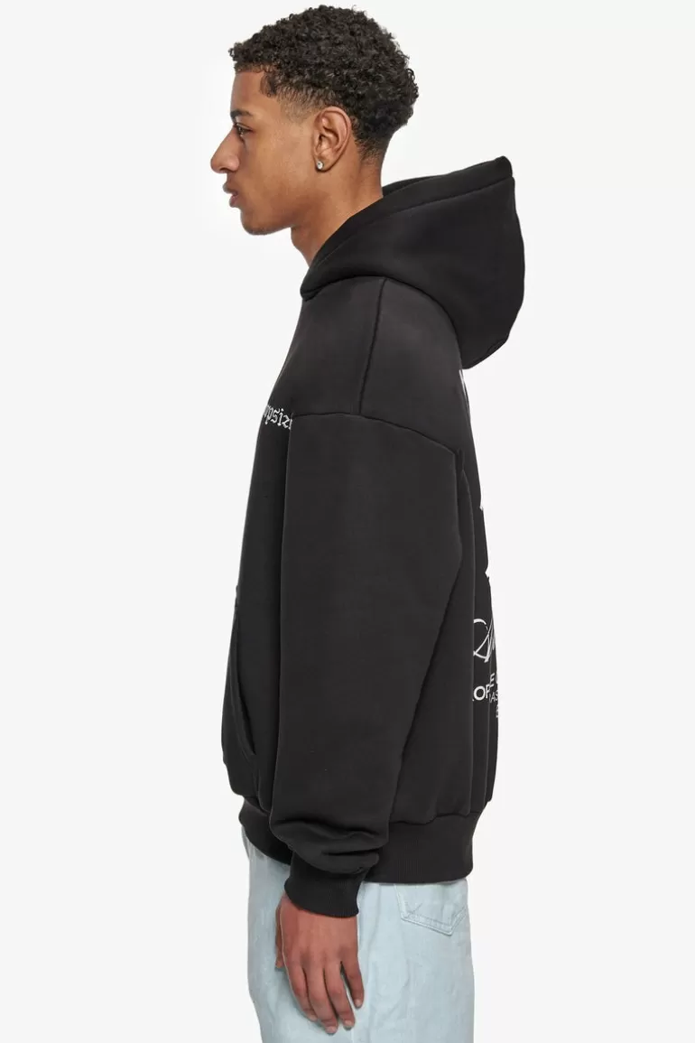 Best Dropsize Heavy Oversize Art Studios Hoodie Black