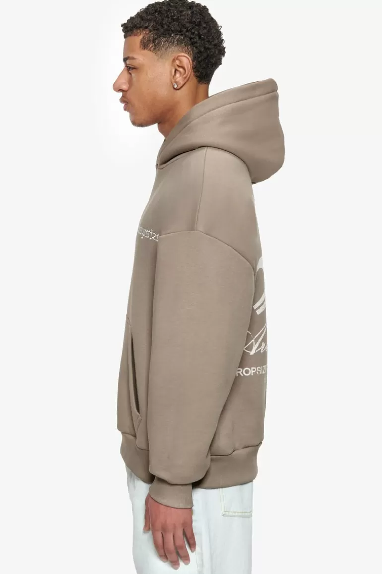 New Dropsize Heavy Oversize Art Studios Hoodie Simply Taupe