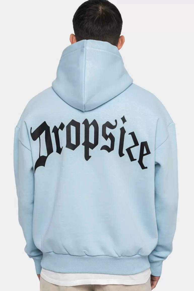 Flash Sale Dropsize Heavy Oversize Backprint Hoodie Baby Blue