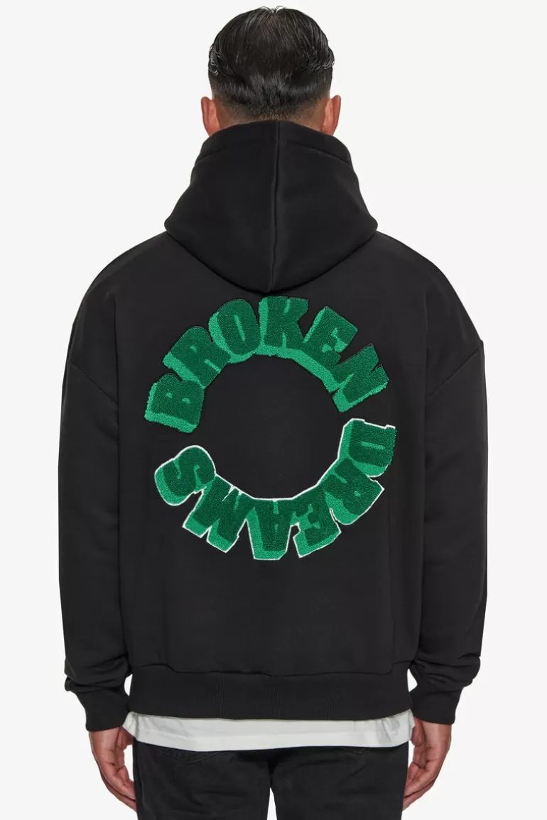 Hot Dropsize Heavy Oversize Broken Dreams Circle Hoodie