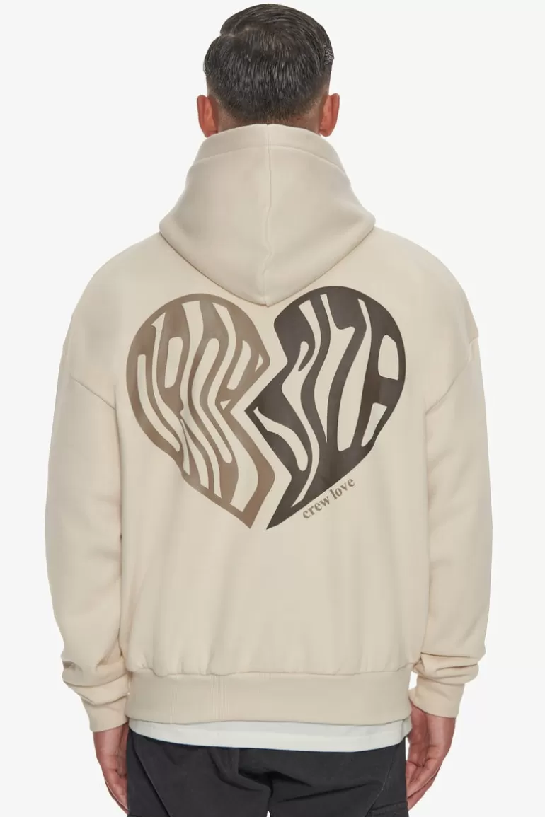 Flash Sale Dropsize Heavy Oversize Broken Heart Hoodie Coconut Milk