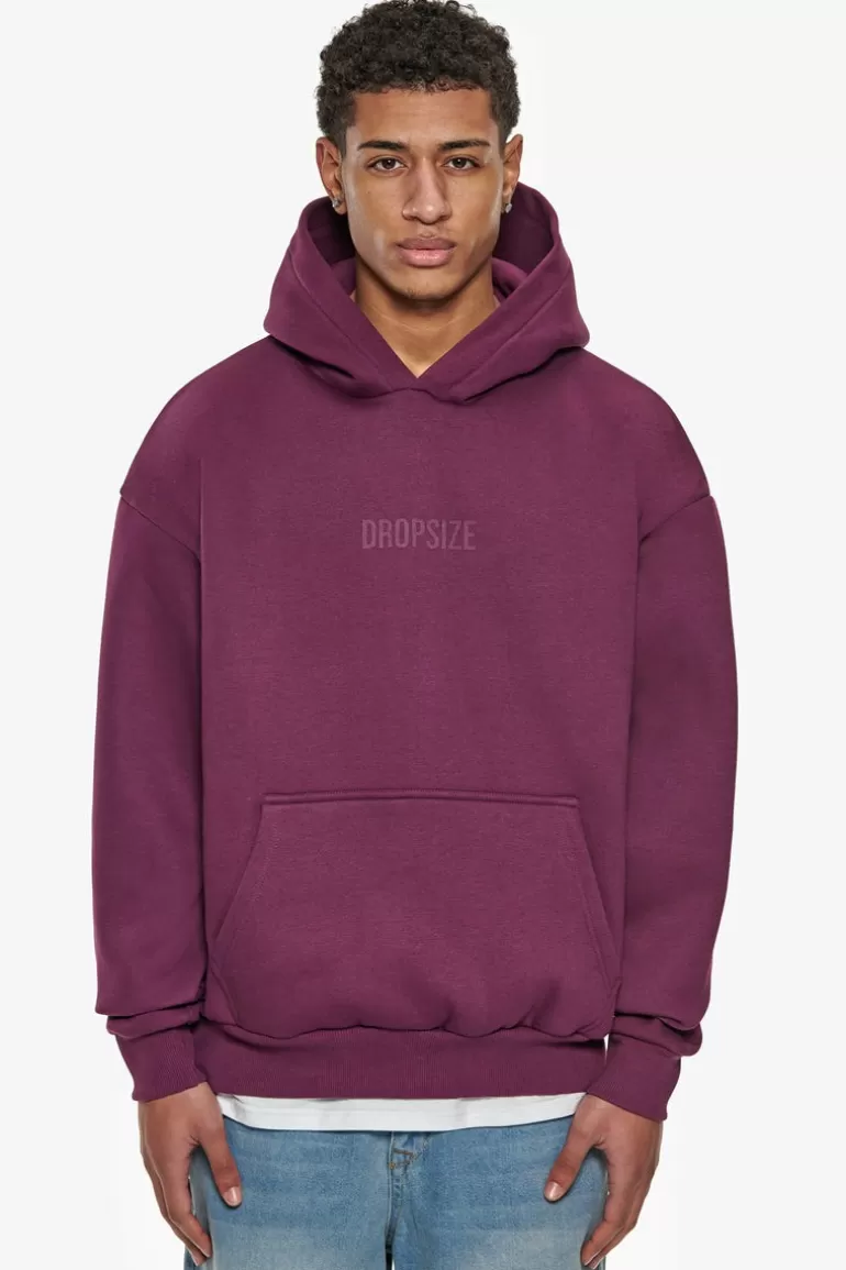 Flash Sale Dropsize Heavy Oversize Center Hd Hoodie Grape Wine