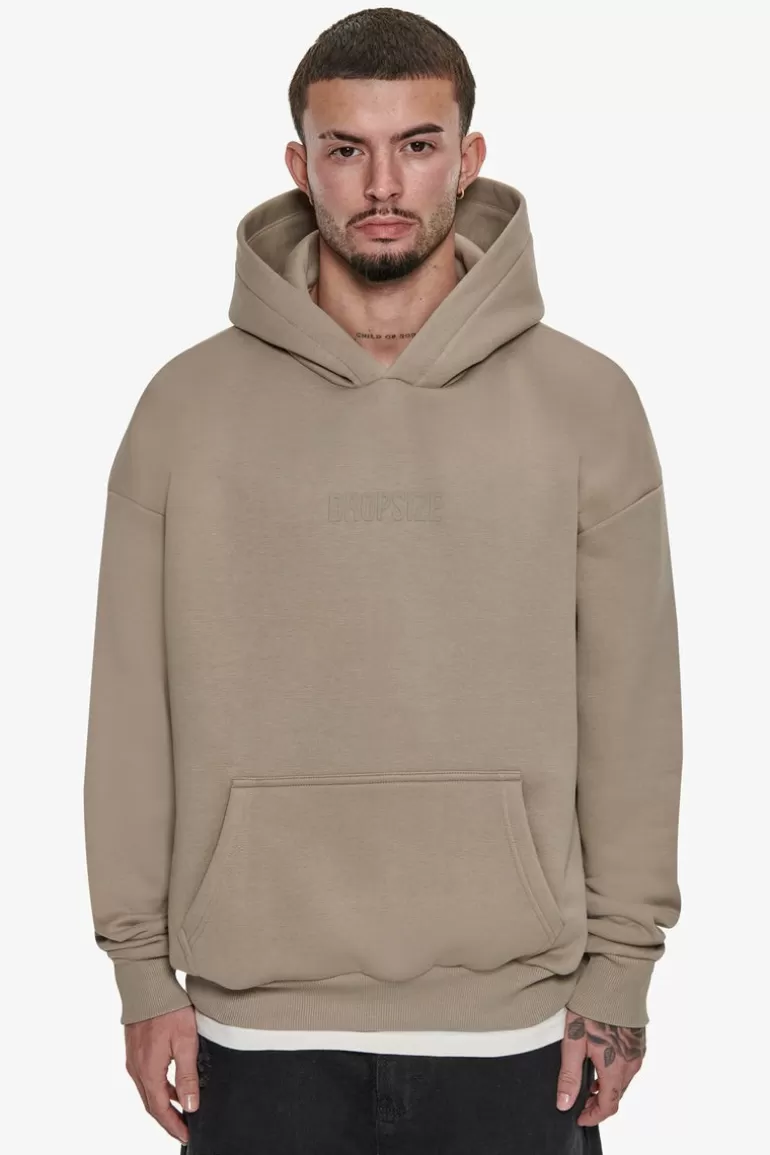 Flash Sale Dropsize Heavy Oversize Center Hd Hoodie Simply Taupe