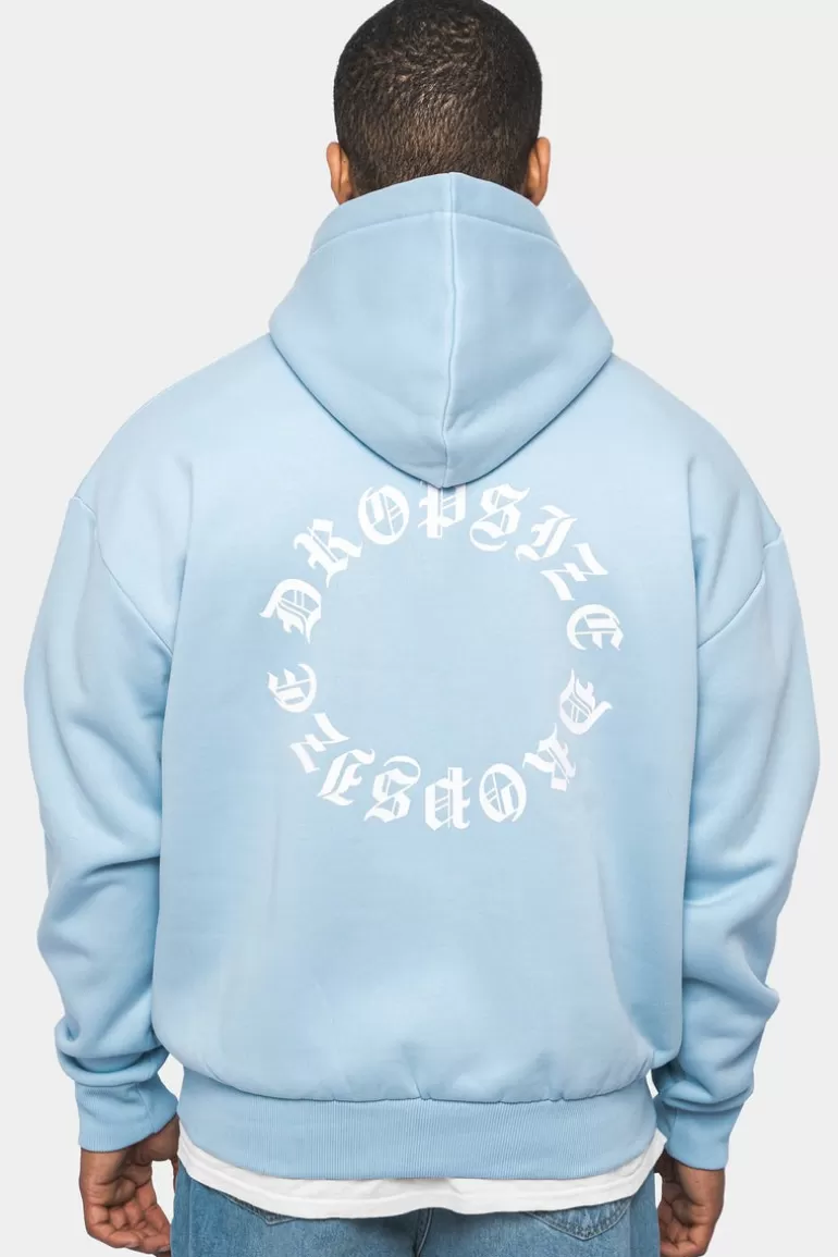 New Dropsize Heavy Oversize Circle Hoodie Baby Blue