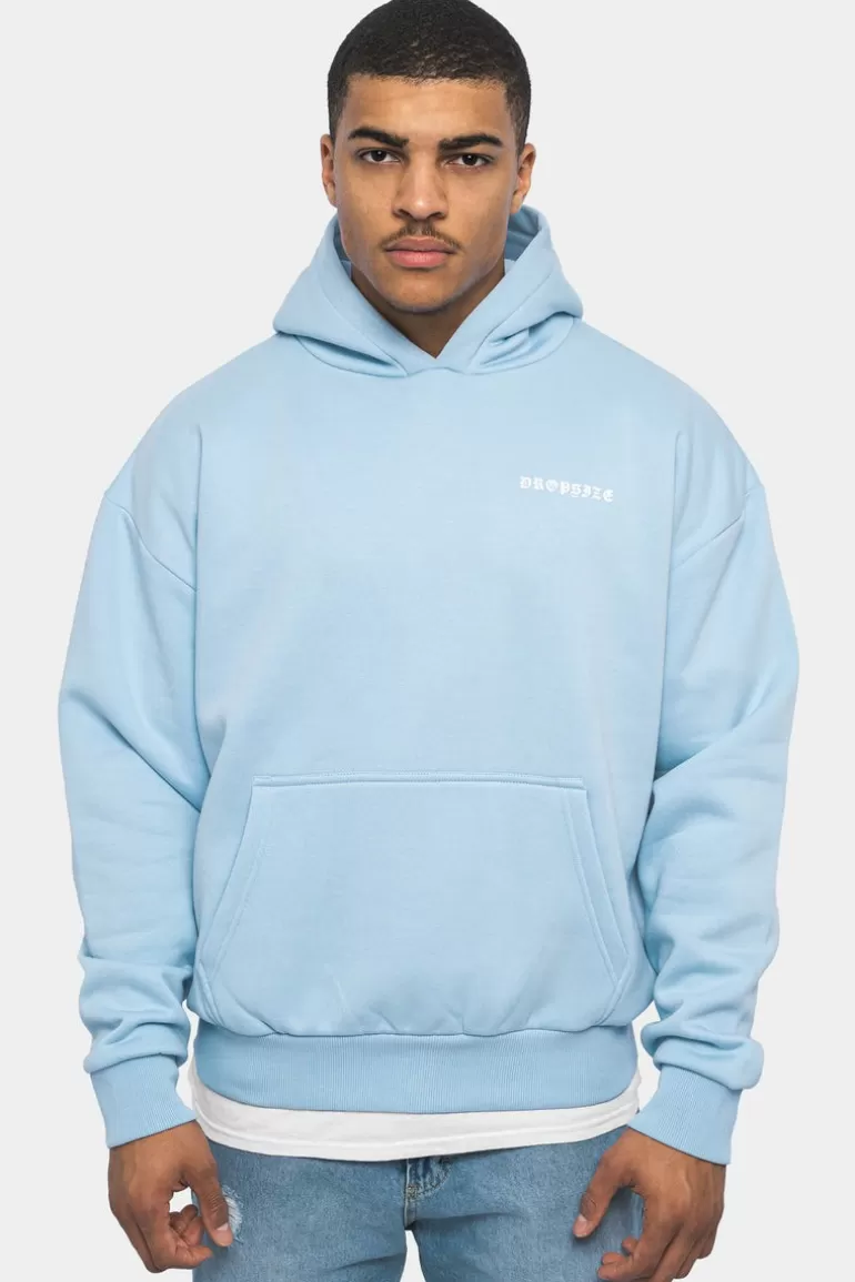 New Dropsize Heavy Oversize Circle Hoodie Baby Blue