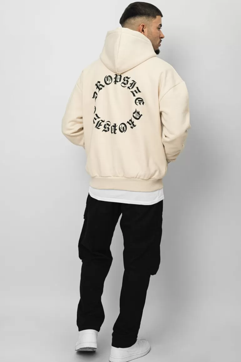 Store Dropsize Heavy Oversize Circle Hoodie Coconut Milk