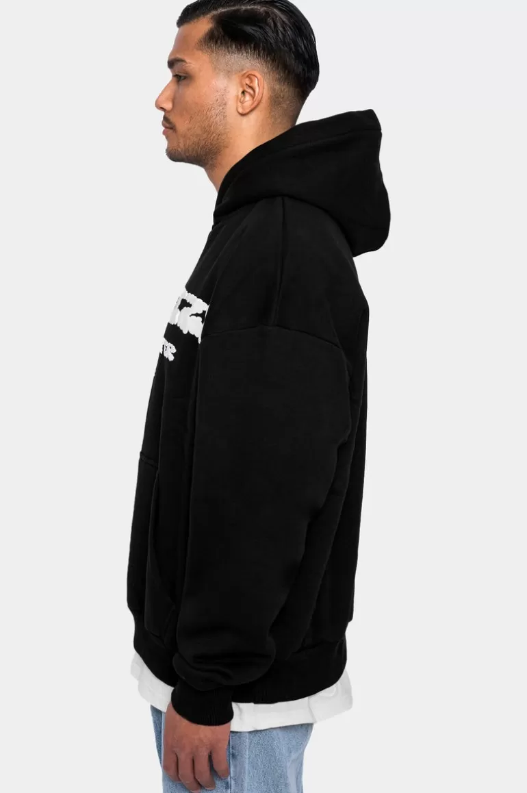 Outlet Dropsize Heavy Oversize Cloud Buster Hoodie Black