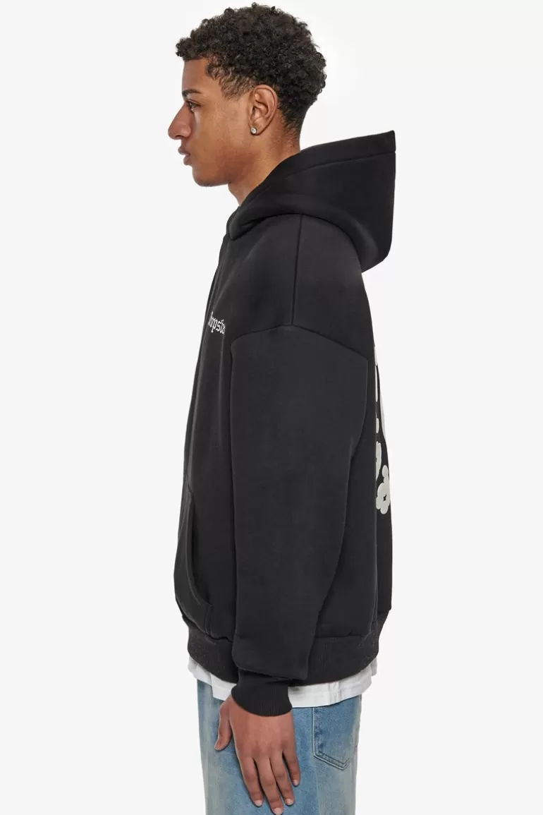 Sale Dropsize Heavy Oversize Cloud Crew Hoodie Black