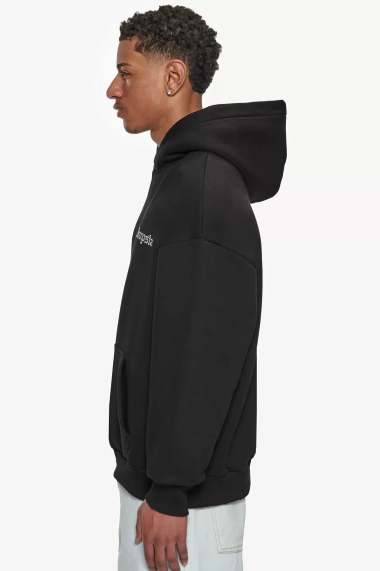 Outlet Dropsize Heavy Oversize Cloud Style Hoodie Black