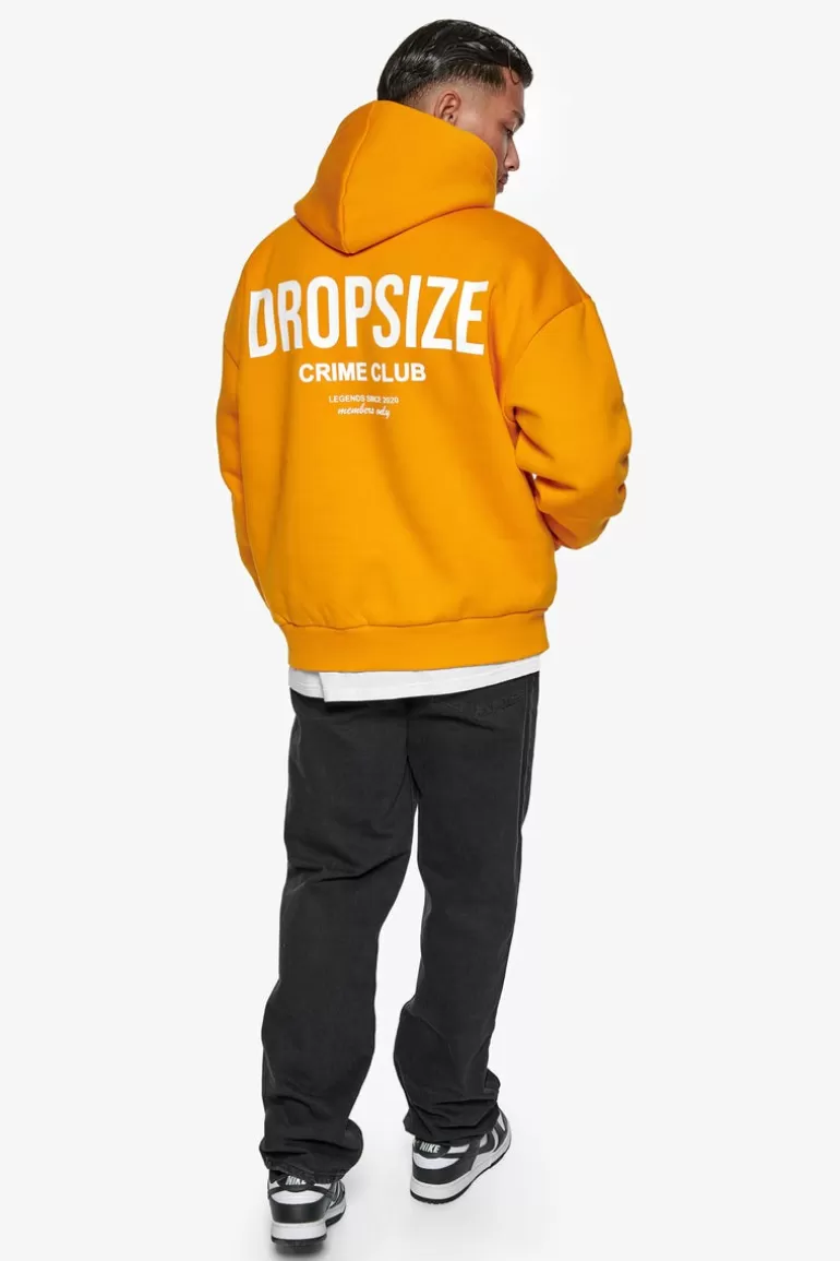 Flash Sale Dropsize Heavy Oversize Crime Club Hoodie Orange