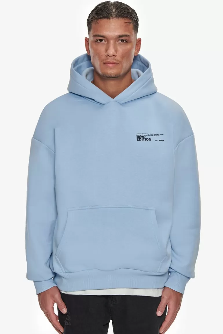 Shop Dropsize Heavy Oversize Crime Edition Hoodie Baby Blue