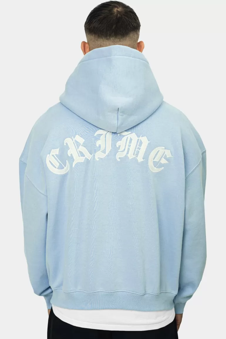 Sale Dropsize Heavy Oversize Crime Hoodie Baby Blue