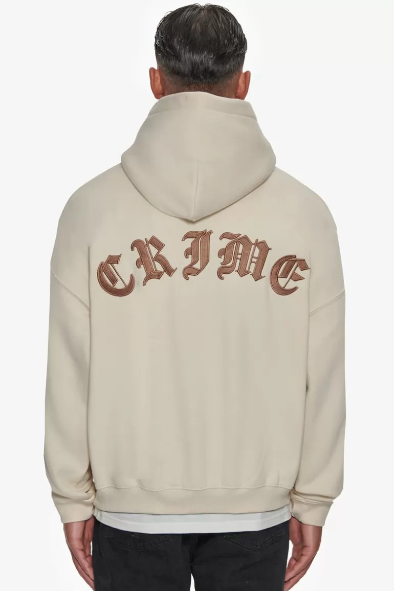 Hot Dropsize Heavy Oversize Crime Hoodie Coconut Milk