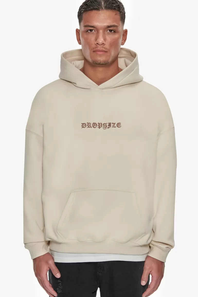 Hot Dropsize Heavy Oversize Crime Hoodie Coconut Milk