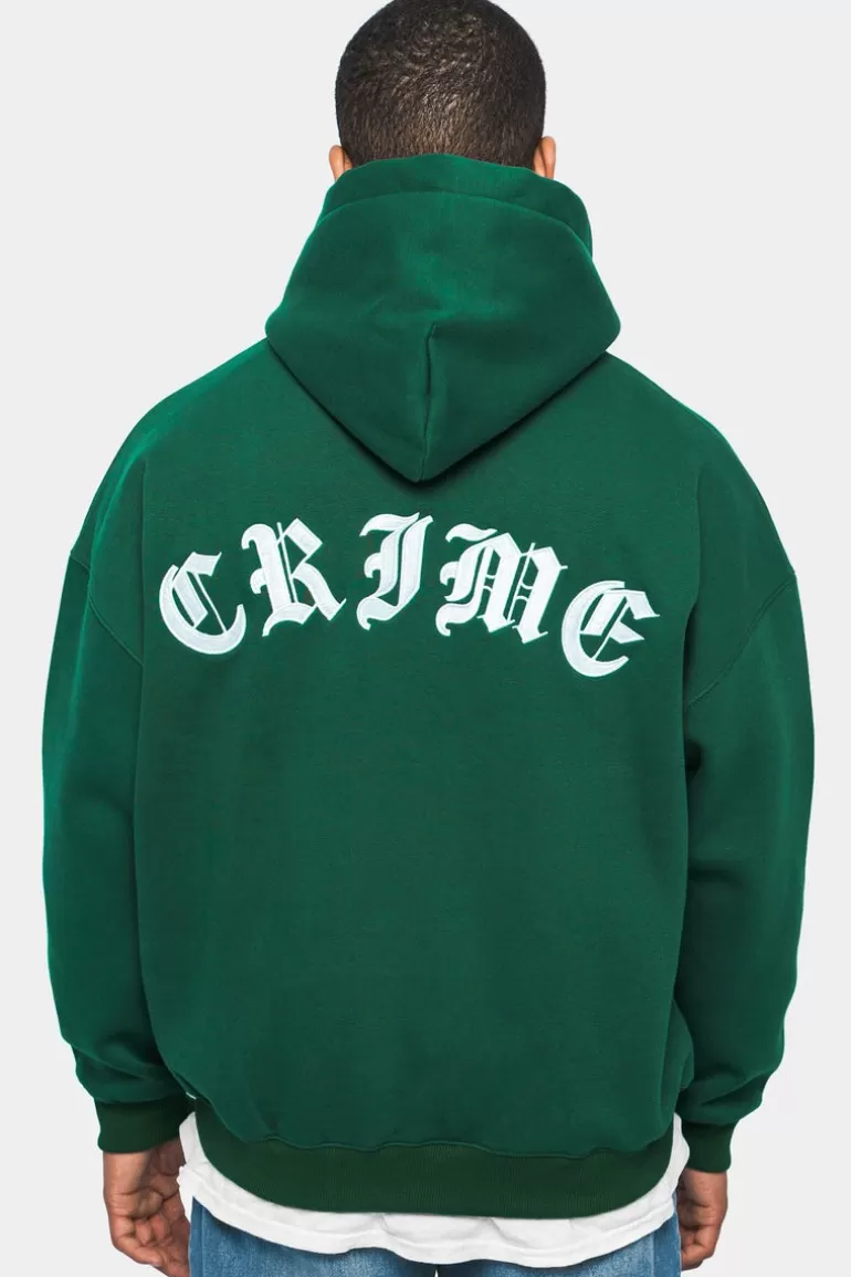 Best Sale Dropsize Heavy Oversize Crime Hoodie Green