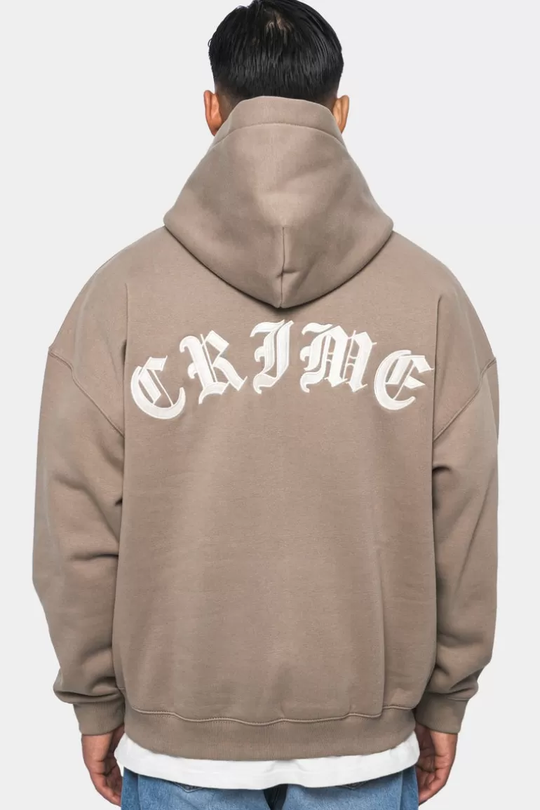 Best Dropsize Heavy Oversize Crime Hoodie Silver Mink