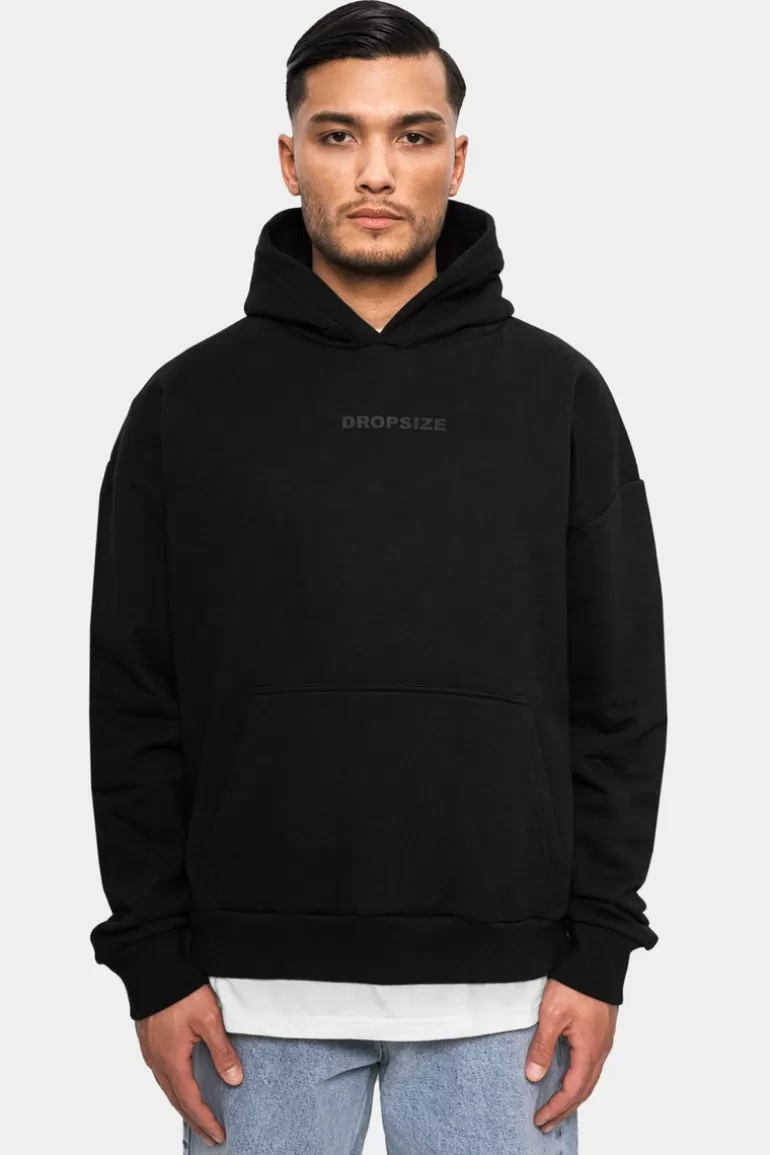 Discount Dropsize Heavy Oversize Crimemoon Hoodie Black