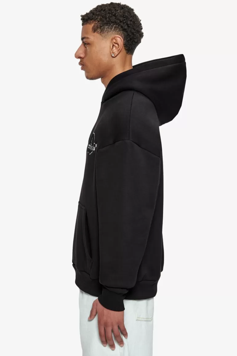 New Dropsize Heavy Oversize D Logo Hoodie Black