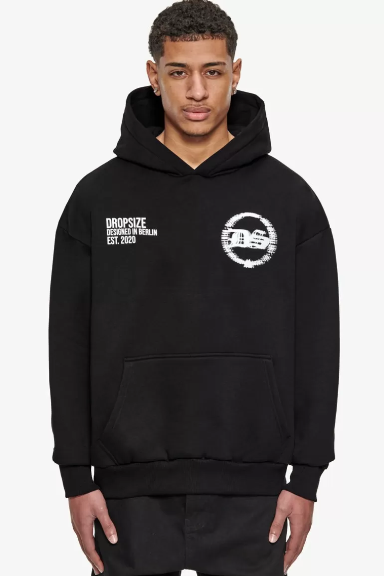 Fashion Dropsize Heavy Oversize Designed In Berlin Hoodie Black