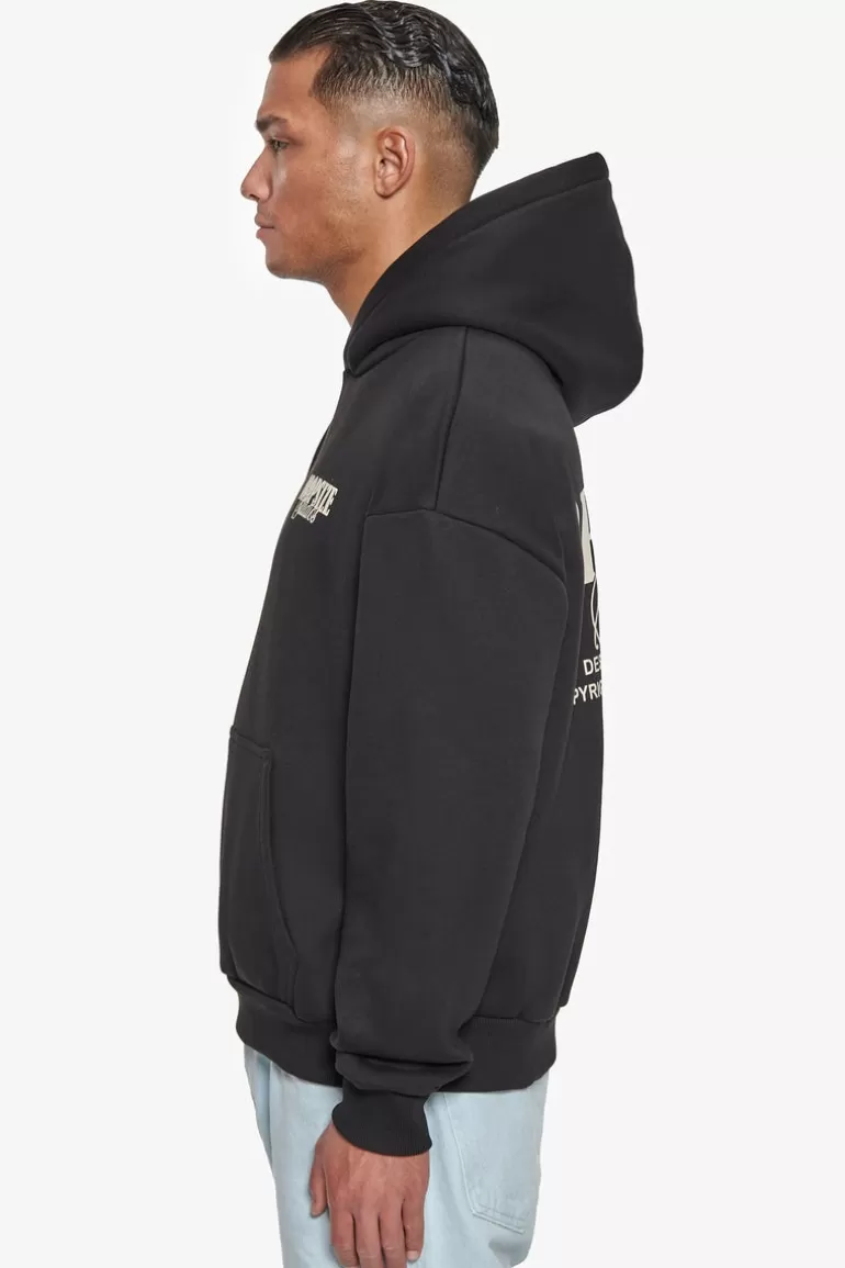 Outlet Dropsize Heavy Oversize Studios Hoodie Black/Coconut