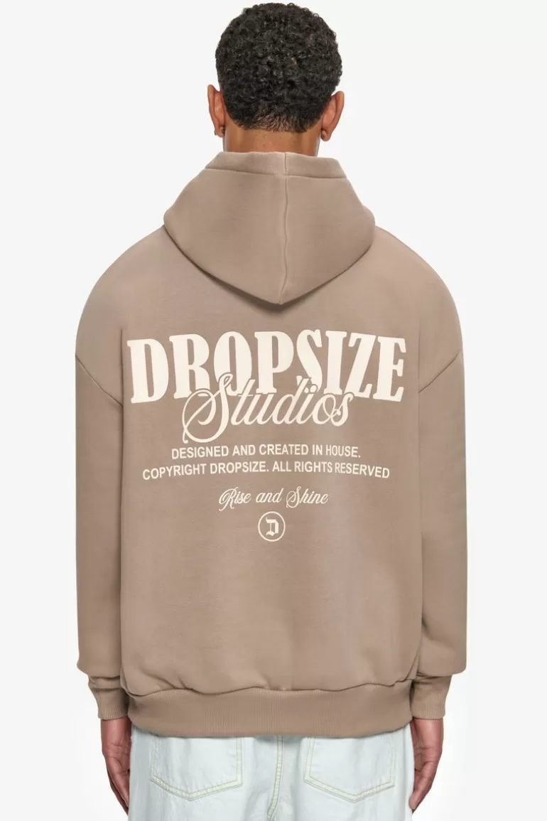 Cheap Dropsize Heavy Oversize Studios Hoodie Silvermink/Coconut