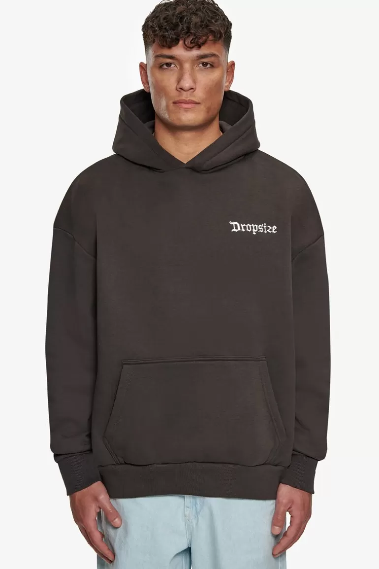 New Dropsize Heavy Oversize Durer Hoodie Washed Black