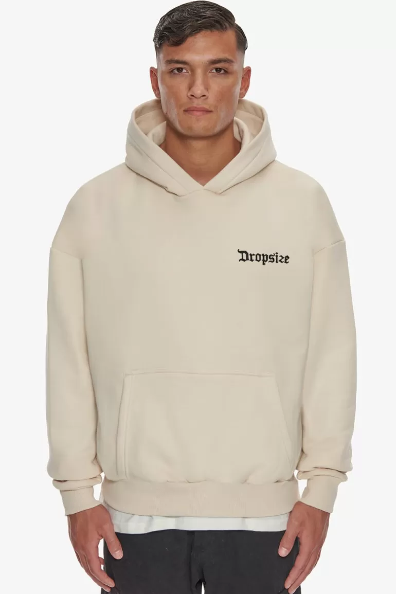 Best Sale Dropsize Heavy Oversize Embo Hoodie Coconut Milk